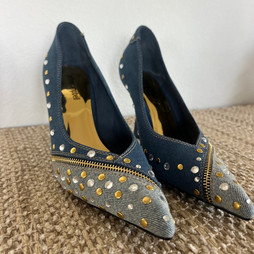 Jeffery Campbell Jean Rhinestone Pointed Heels